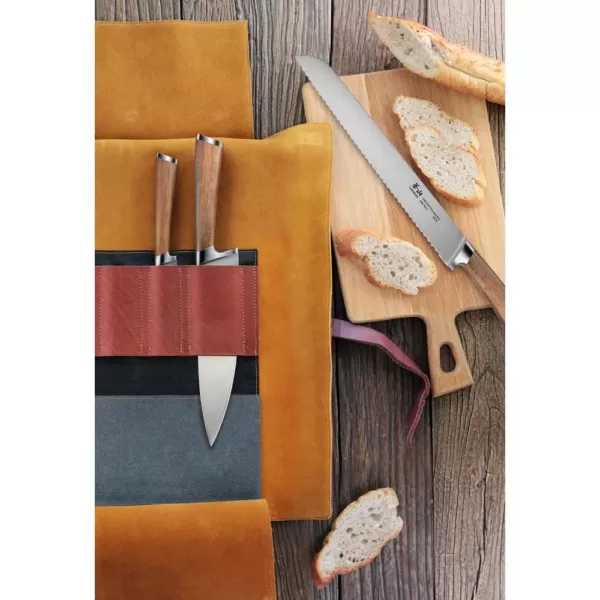 Cangshan H1 Series 4-Piece Leather Roll Knife Set