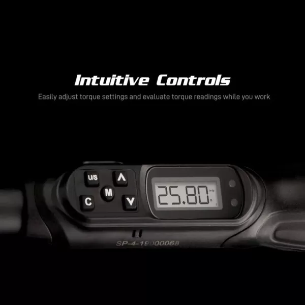 Capri Tools Certified 1.77 in./lbs. to 35.39 in./lbs. Dual Direction Digital Torque Screwdriver