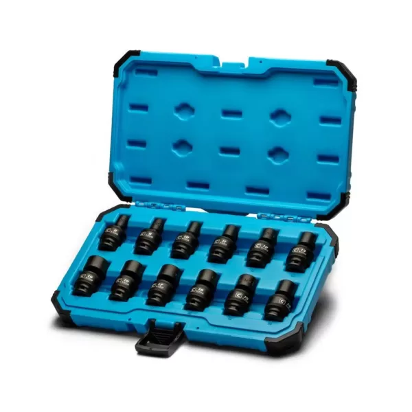 Capri Tools 3/8 in. Drive Metric Universal Impact Socket Set (12-Piece)