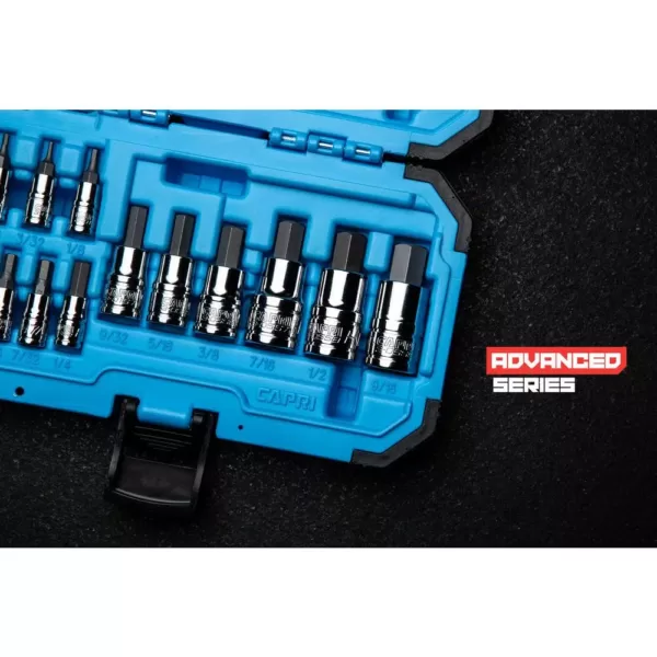 Capri Tools Advanced Series SAE Hex Bit Socket Set (13-Piece)