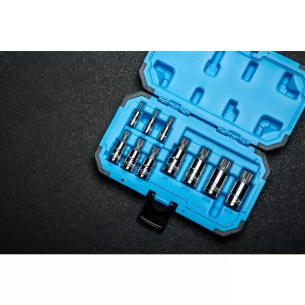 Capri Tools XZN Triple Square Bit Socket Set (10-Piece)