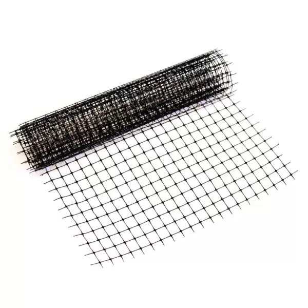 Cardinal Gates 15 ft. Roll Child Safety Outdoor Deck Netting for Safety Black