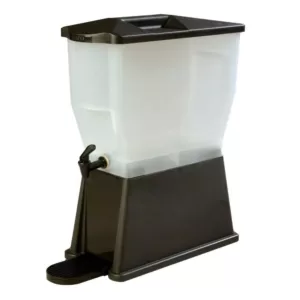 Carlisle 3 gal. Single Economy Reservoir and Trim Polypropylene Black Beverage Dispenser