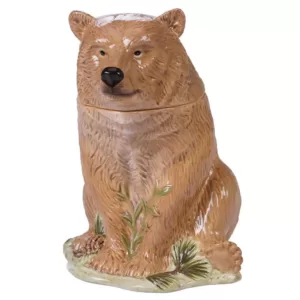 Certified International Mountain Retreat Multi-Colored 11.75 in. 3-D Bear Cookie Jar