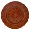 Certified International 12.75 in. Multi-Colored Stoneware Aztec Rust Round Platter