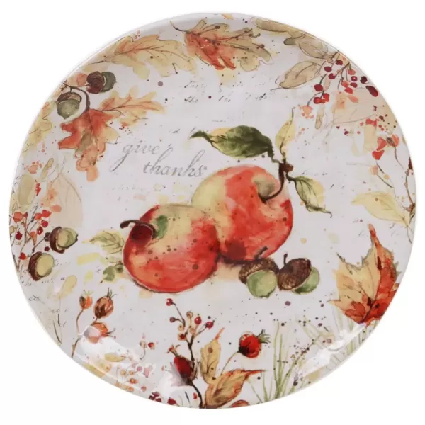 Certified International Harvest Splash Multi-Colored 13 in. Round Platter