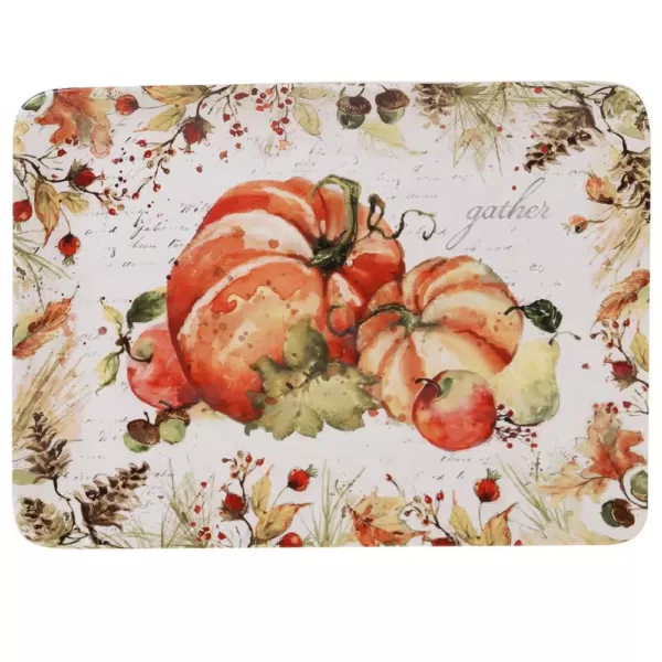 Certified International Harvest Splash Multi-Colored 16 in. Rectangular Platter