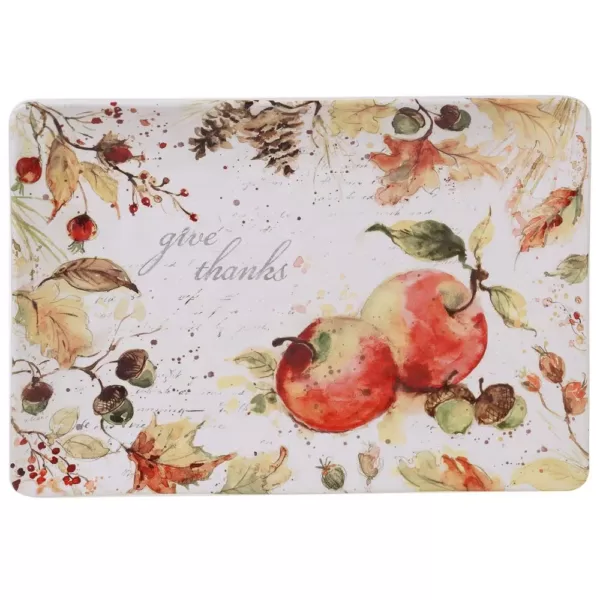 Certified International Harvest Splash Multi-Colored 14 in. Rectangular Platter