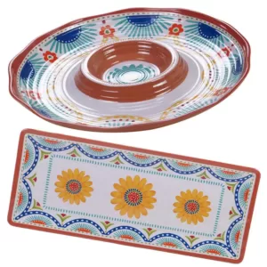 Certified International Vera Cruz 2-Piece Melamine Hostess Set