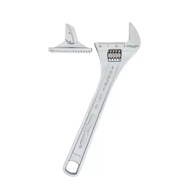 Channellock Reversible Jaw 6 in. Chrome Adjustable/Pipe Wrench