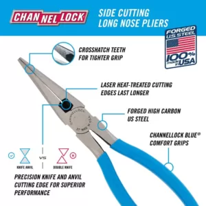 Channellock 7-1/2 in. Long Nose Pliers