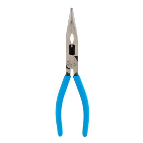 Channellock 8 in. E SERIES High Leverage Bent Long Nose Plier with XLT Technology