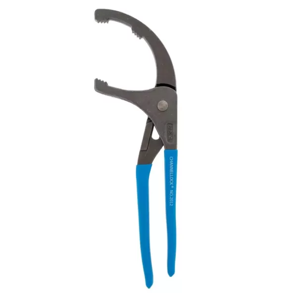 Channellock 12 in. Oil Filter/PVC Plier, Angled Head