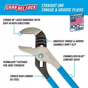 Channellock 12 in. Tongue and Groove Pliers