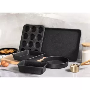 GRANITESTONE Pro 0.8MM Gauge Titanium Diamond Infused Non-Stick 5 Piece Bakeware Set