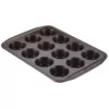 Circulon 12-Cup Chocolate Brown Non-Stick Bakeware Muffin Pan