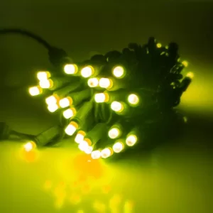 HOLIDYNAMICS HOLIDAY LIGHTING SOLUTIONS 4 in. 50-Light Count 5 mm Green Spacing Dynamic RGB - Cord/RGB