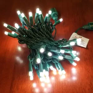 HOLIDYNAMICS HOLIDAY LIGHTING SOLUTIONS 4 in. 50-Light Count 5 mm Green Spacing Dynamic RGB - Cord/RGB