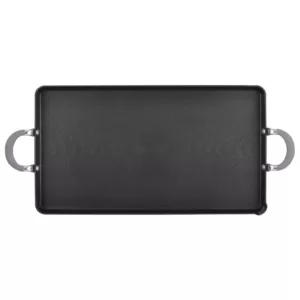 Circulon Elementum Hard-Anodized Nonstick Double Burner Griddle, 10-Inch x 18-Inch, Oyster Gray