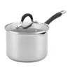 Circulon Momentum 3 qt. Stainless Steel Nonstick Sauce Pan with Glass Lid