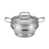 Circulon 2 qt. Stainless Steel Stovetop Steamers with Glass Lid