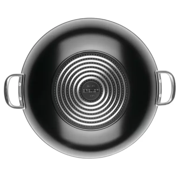 Circulon Ultimum Forged Aluminum Nonstick Covered Wok, 13.75 in., Black