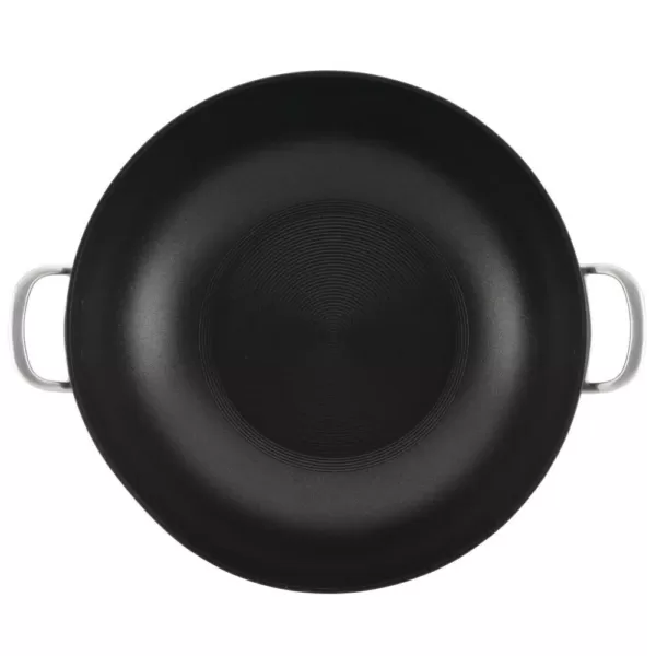 Circulon Ultimum Forged Aluminum Nonstick Covered Wok, 13.75 in., Black