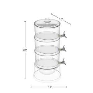 Classic Cuisine 2.6 Gal. BPA-Free Plastic 3-Tier Beverage Dispenser