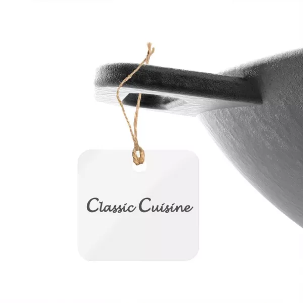 Classic Cuisine Cast Iron Wok with Handles