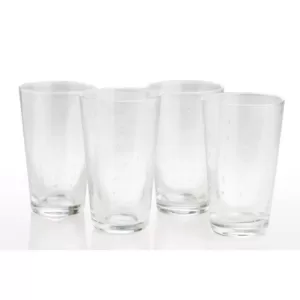 Abigails Rain Drop 12 oz. Clear Highball (Set of 4)