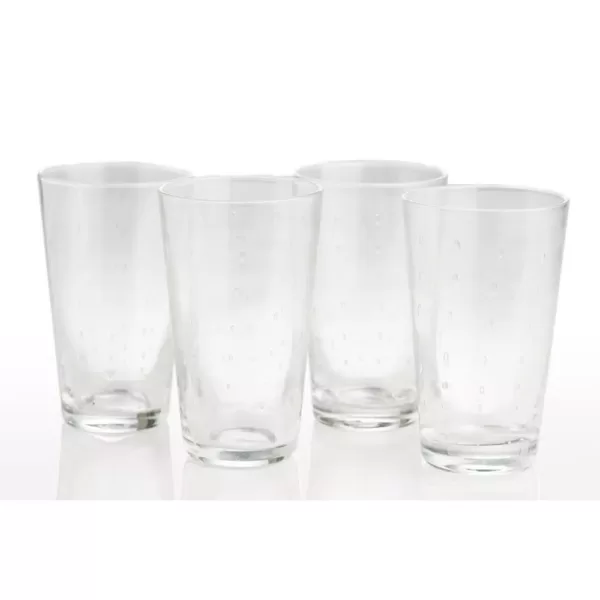 Abigails Rain Drop 12 oz. Clear Highball (Set of 4)