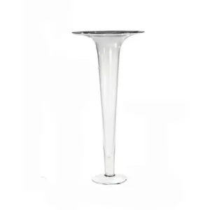 Abigails Trumpet Clear Glass Decorative Vase