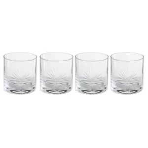 Abigails 16 oz. Palmetto Double Old-Fashioned Glass (Set of 4)