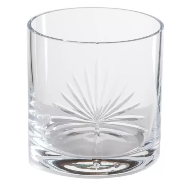 Abigails 16 oz. Palmetto Double Old-Fashioned Glass (Set of 4)