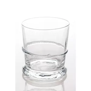 Abigails Lionshead Double Old-Fashioned Glass with Applied Rope (Set of 4)