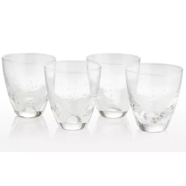 Abigails Rain Drop 8 oz. Clear Double Old-Fashioned (Set of 4)