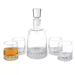 Badash Crystal Park Avenue 5-Piece Whiskey Set