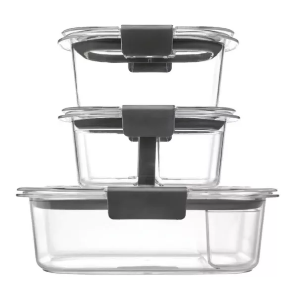 Rubbermaid Brilliance 6-Piece Lunch Sandwich Food Storage Container Set