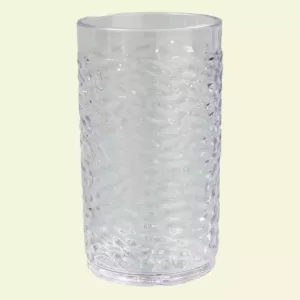 Carlisle 9.5 oz. SAN Plastic Pebble Optic Tumbler in Clear (Case of 24)