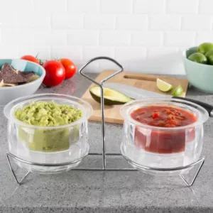 Classic Cuisine Cold Dip Serving Bowls (2-Pack)