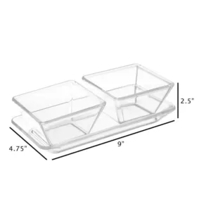 Classic Cuisine 2-Dish Serving Tray Set