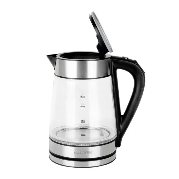 KALORIK 7-Cup Cordless Glass Electric Kettle