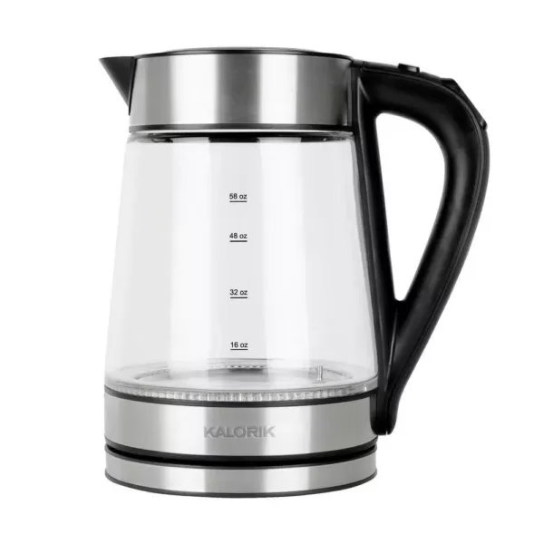 KALORIK 7-Cup Cordless Glass Electric Kettle