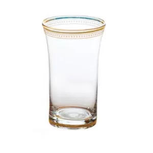 Abigails 11 oz. Clear Tumbler with Gold Trim (Set of 4)