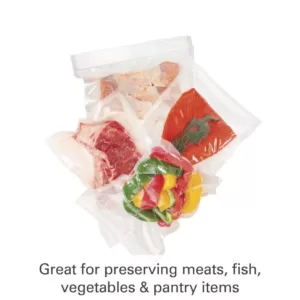 Hamilton Beach NutriFresh Clear Vacuum Sealer Bag Rolls 7-Roll Multi-Pack