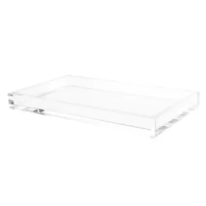 Lavish Home Minimalist Clear Acrylic Catch-All Decorative Tray