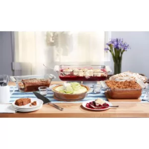 Libbey Baker's Premium 5-Piece Assorted Glass Baker Set