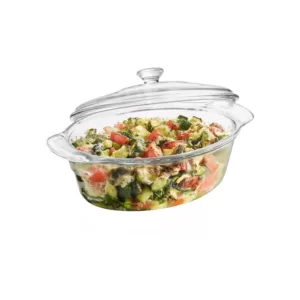 Libbey Baker's Premium 2 Qt. Glass Casserole with Cover