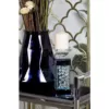 LITTON LANE Glass-Encased Crystal Bubble Candle Holder