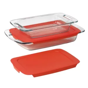 Pyrex Easy Grab 4-Piece Glass Bakeware Set